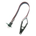 Klips testowy SPI Flash SO16  (SOIC 16-pin R=1,27mm) z przewodem i adapterem DIL8 (DIP)